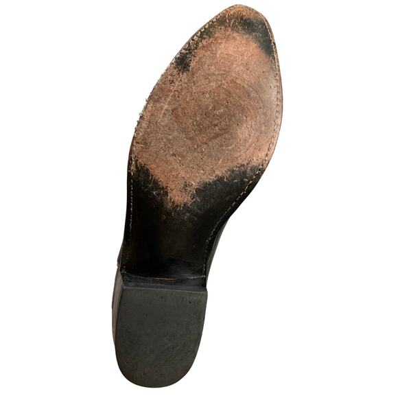 Lucchese 1883 Black and Red Western Cowboy Boots, size 8.5 - Picture 5 of 11